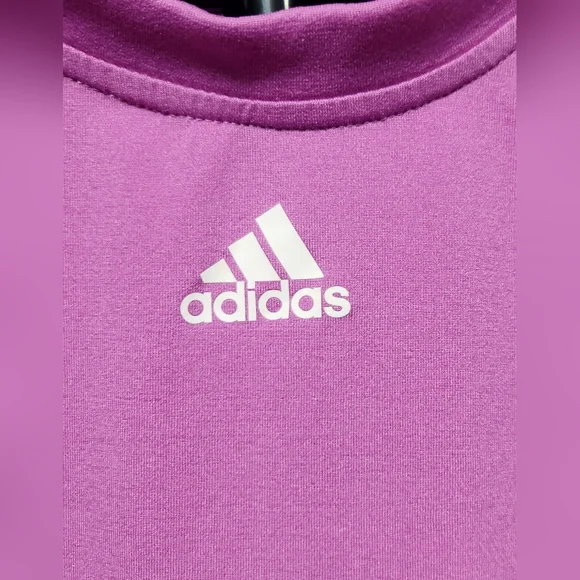 🌸 3/$25 🌸 Adidas Purple Sleeveless Top-Size L (Girls) - Picture 5 of 10